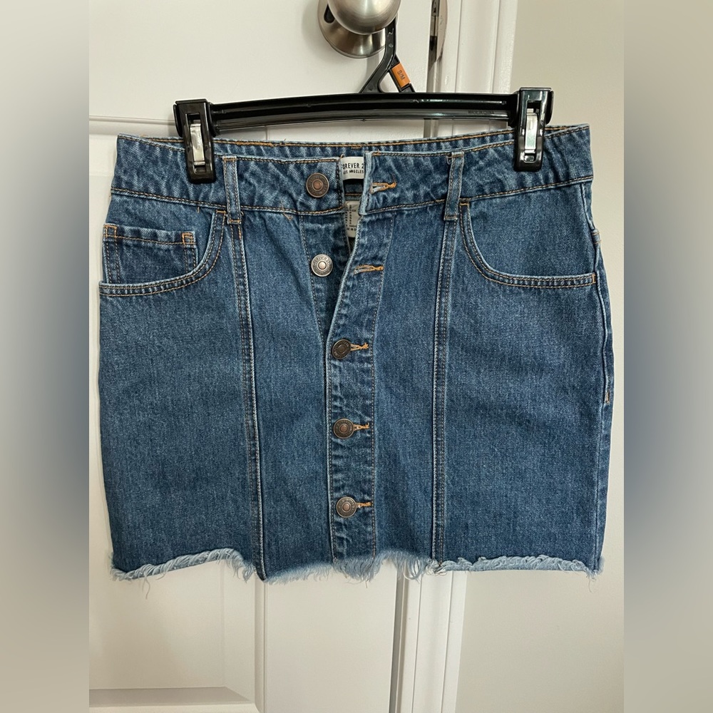 Women’s denim jean mini skirt S Forever 21